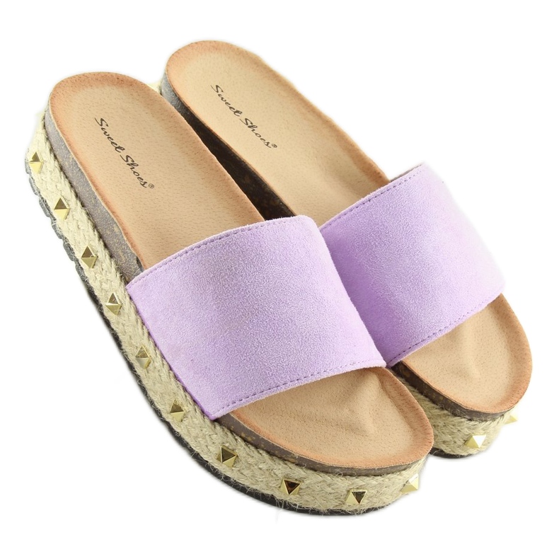 Violette Espadrilles LS51 L.PURPLE Hausschuhe lila 2