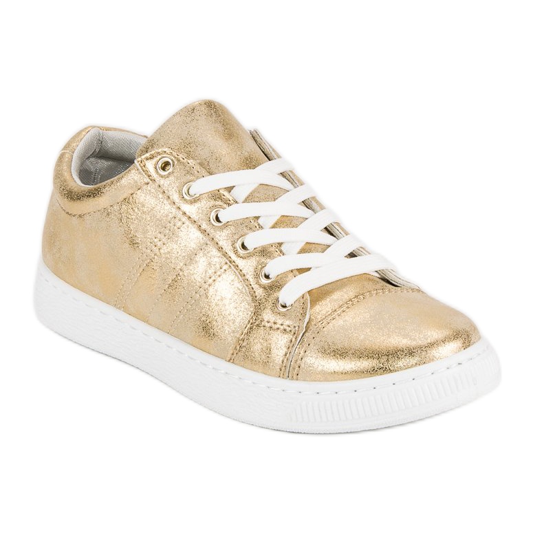 Sport Goldene geknotete Sneakers 1