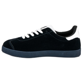 MCKEYLOR Wildleder-Turnschuhe weiß navy blau 1