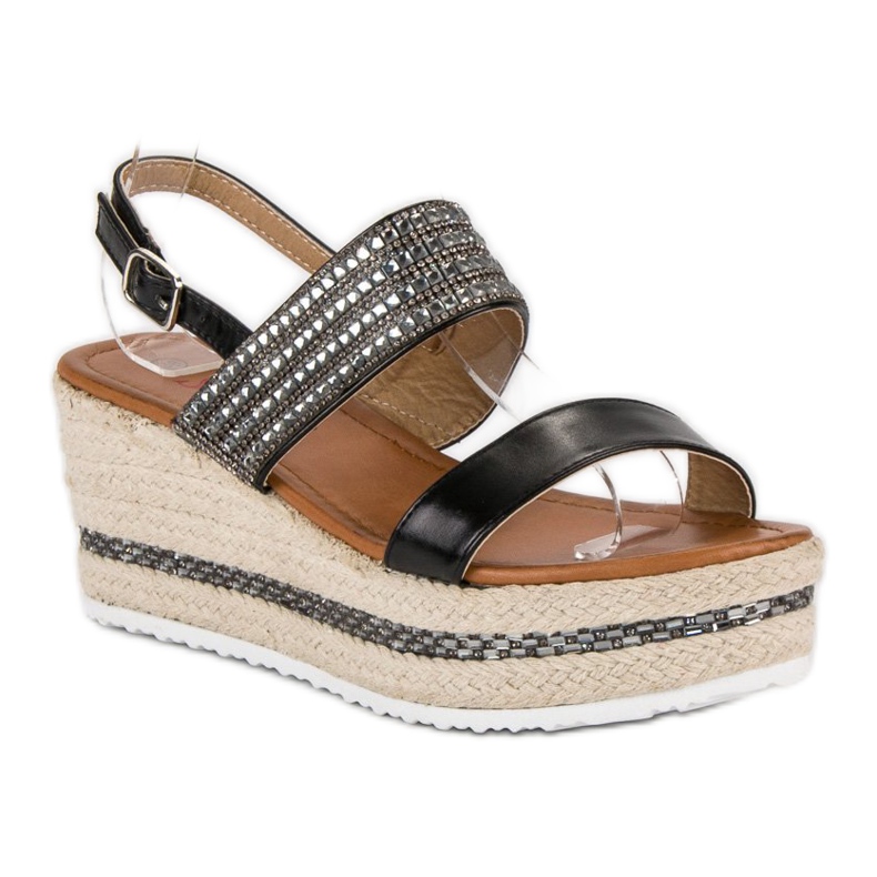 Seastar Espadrilles mit Keilabsatz schwarz 2