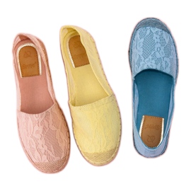 Seastar Espadrilles aus gelber Spitze 2