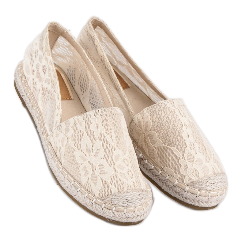 Seastar Beige Spitzen-Espadrilles 2