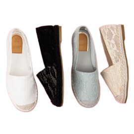 Seastar Schwarze Espadrilles aus Spitze 1
