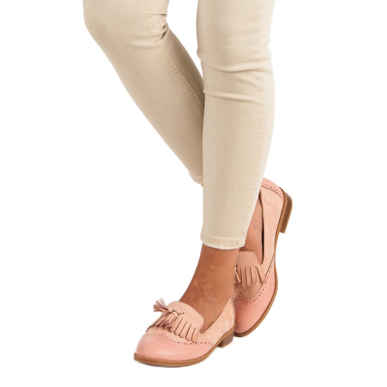 SDS Rosa Loafer mit Fransen 2