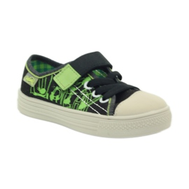 Schwarze Befado 429x005 Turnschuhe grün 1