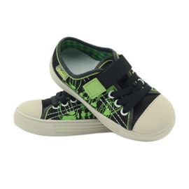 Schwarze Befado 429x005 Turnschuhe grün 3