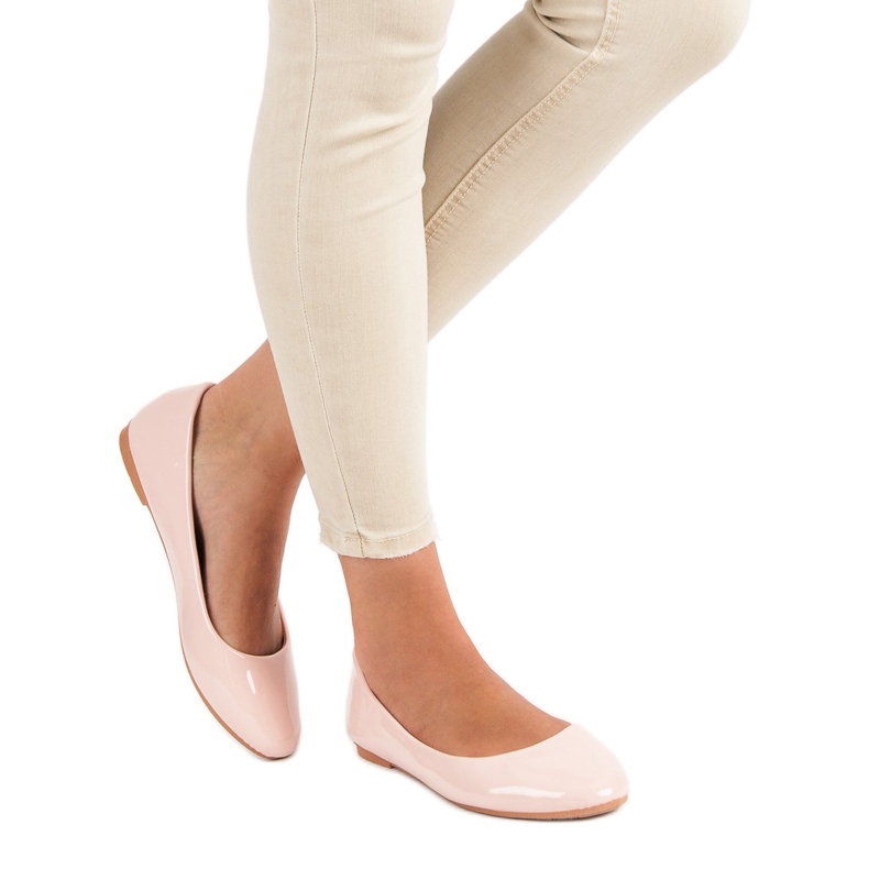 Diamantique Lackierte Ballerinas rosa 1