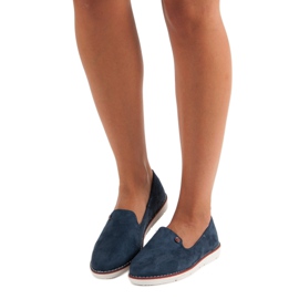 Vices Herrenlaster aus marineblauem Wildleder 2