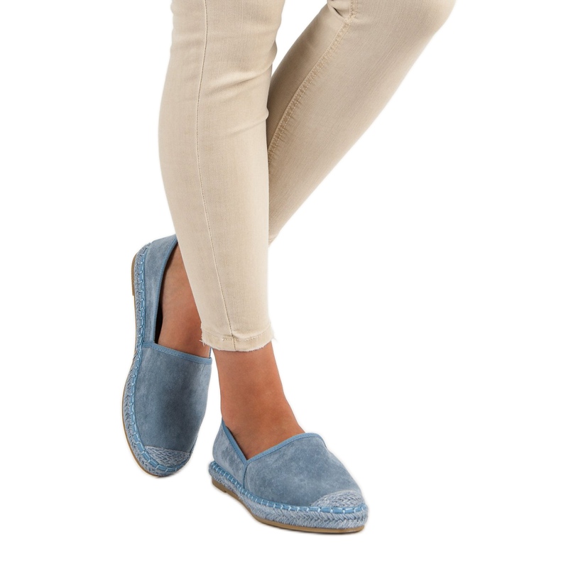 Nio Nio Espadrilles aus blauem Wildleder 2