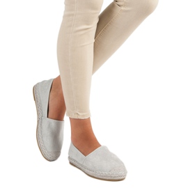 Nio Nio Espadrilles aus grauem Wildleder 2
