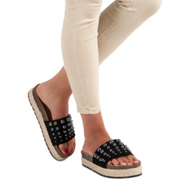 Sergio Todzi Modische Hausschuhe für Damen schwarz 2