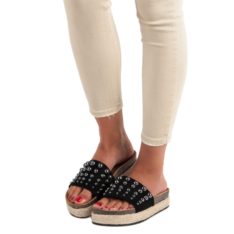 Sergio Todzi Modische Hausschuhe für Damen schwarz 1