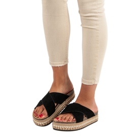 Bello Star Plateau-Flip-Flops schwarz 1