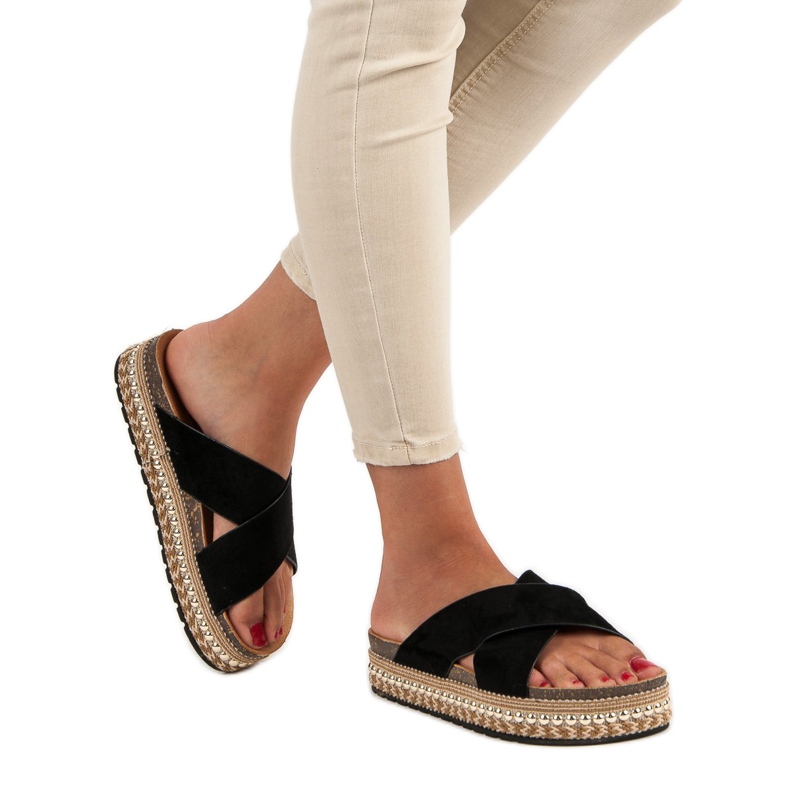 Bello Star Plateau-Flip-Flops schwarz 2