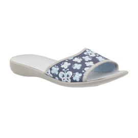 Befado Damenschuhe Hausschuhe 300D040 Hausschuhe blau grau marineblau 1
