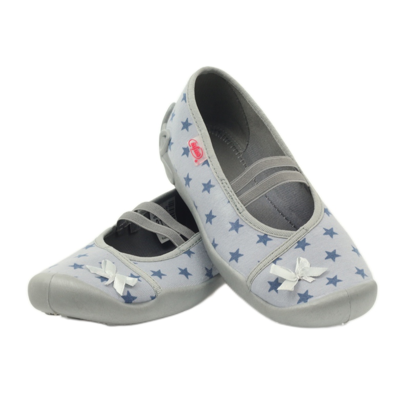 Graue Befado 116y230 Hausschuhe mehrfarbig 4