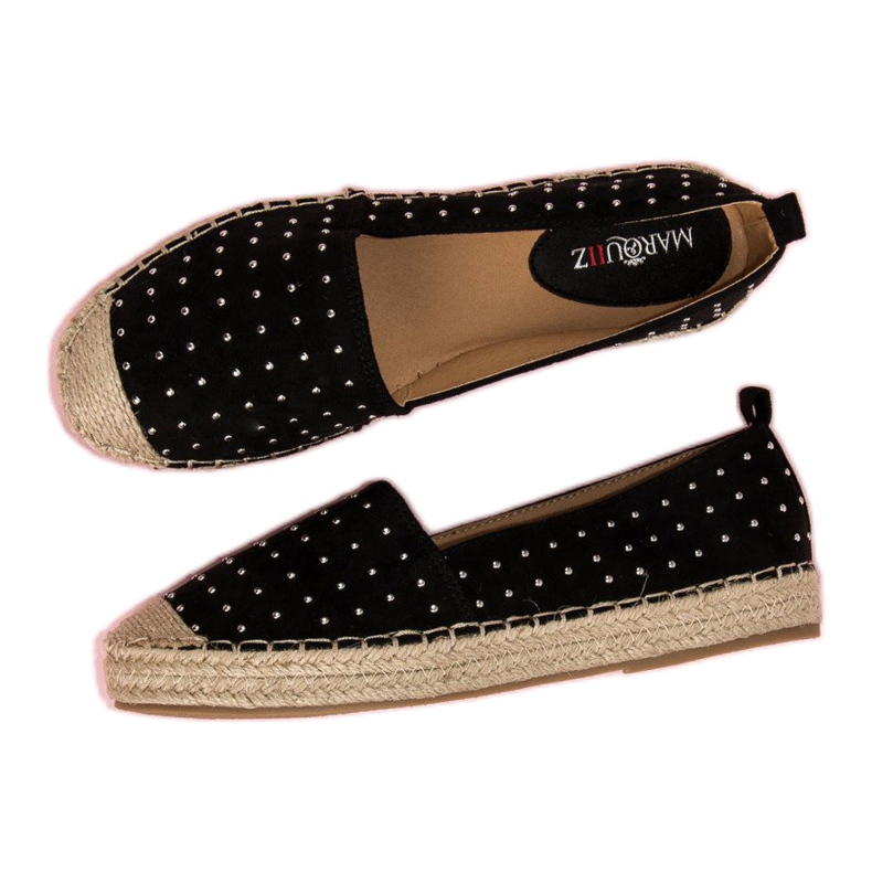 Marquiz Espadrilles aus schwarzem Wildleder 1
