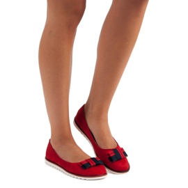 Ballerinas mit Schleife VICES rot 1