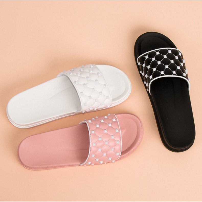 Stilvolle Damenhausschuhe rosa 1