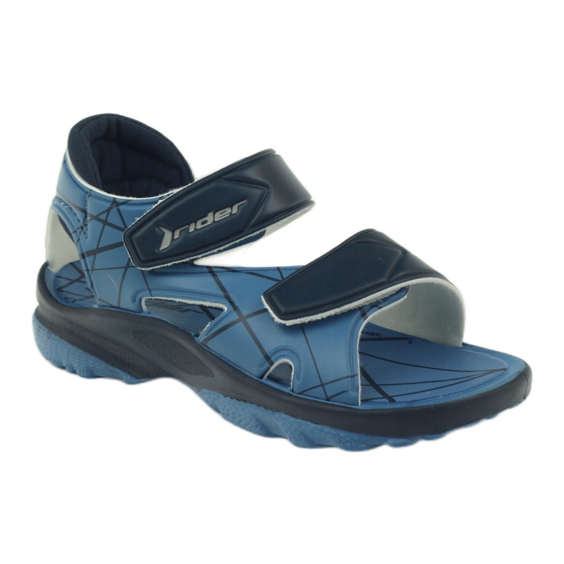 Blaue Sandalen Rider Klett Kinderschuhe navy blau 1
