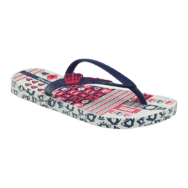 Marineblau Flip -Flops mit Ipanema -Wassermustern 81640 Marineblau 1