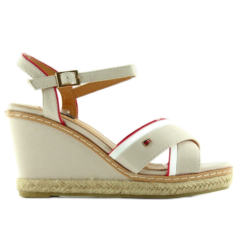 Keilsandalen Tomy 1234 beige 2