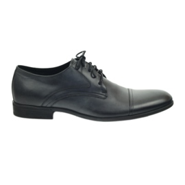 Schuhe Herren Lederschuhe Pilpol 1674 grau 1