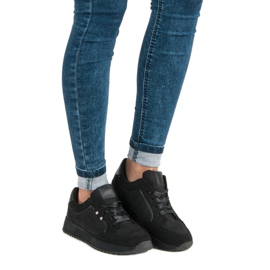 Mckeylor Schwarz gebundene Sportschuhe 1