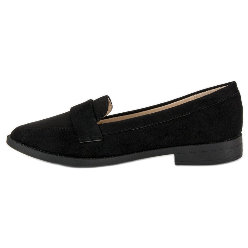 Small Swan Wildleder-Loafer schwarz 2