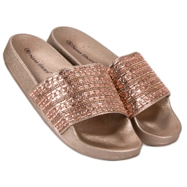 Elegante rosa Hausschuhe 1