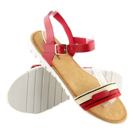 Rote Damensandalen S25 rot 2