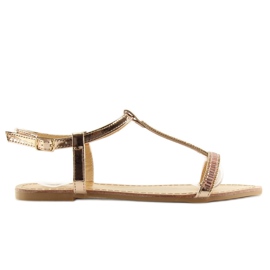 Sandalen mit rosa Zirkonias SY644 2