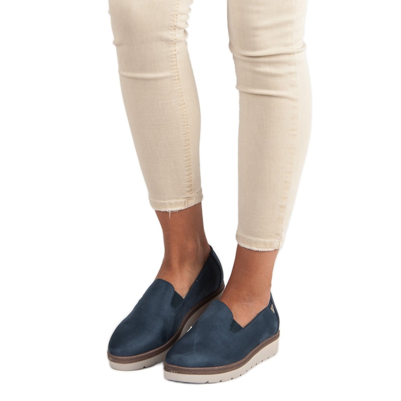 Wildleder-Slip-on-Vinceza-Schuhe blau 1