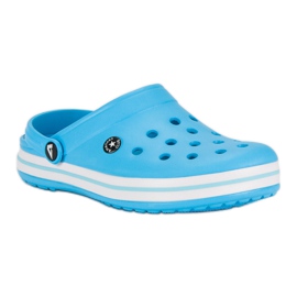 American Club Blaue Gartenpantoffeln 1