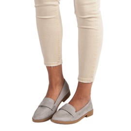 Small Swan Wildleder-Loafer grau 2