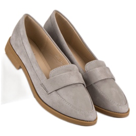 Small Swan Wildleder-Loafer grau 1