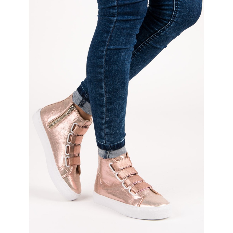 Rosa Turnschuhe mit Gummizug 1