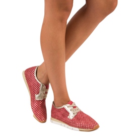 Kylie Modisch gebundene Sneakers rot 2