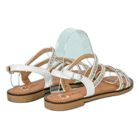 Girlhood Stilvolle weiße Sandalen 1
