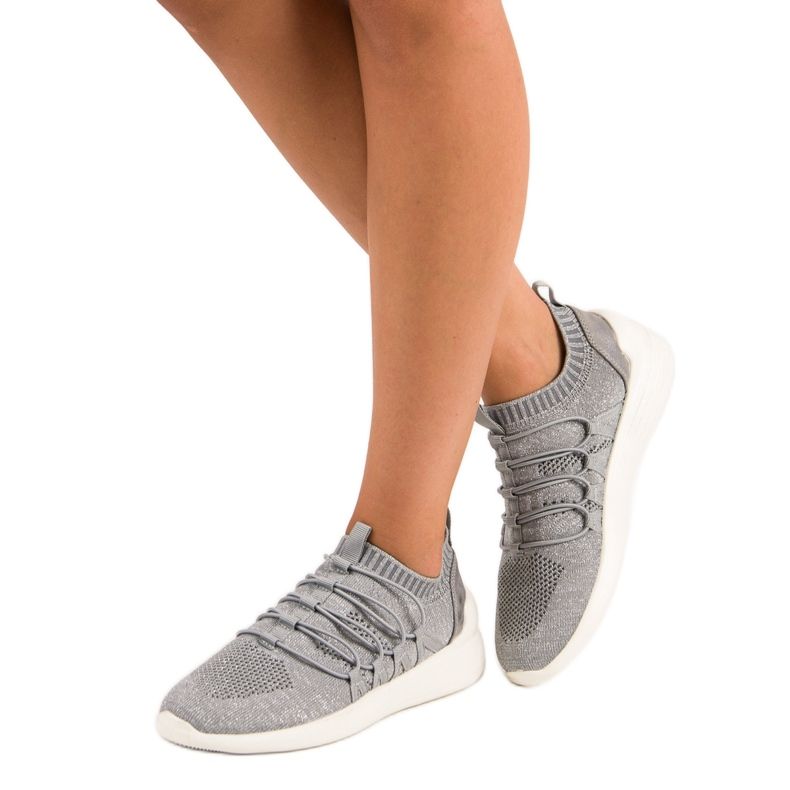 Kylie Sportschuhe zum Hineinschlüpfen aus Textil grau 1