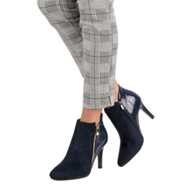 Marineblaue Stiefeletten 2