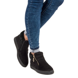 Sport Schwarze Turnschuhe über dem Knöchel 2