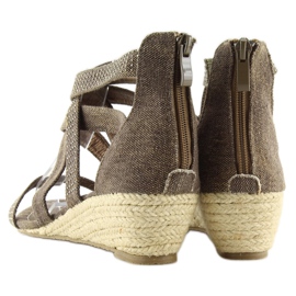 Sandalen Espadrilles ME11783 Kaffee braun 2