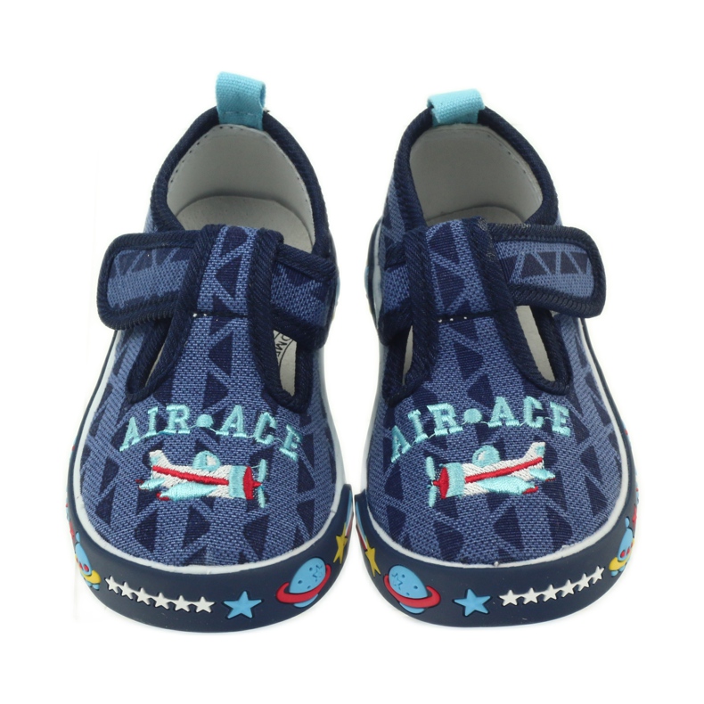 American Club Amerikanische Turnschuhe Kinderschuhe Lederinnensohle marineblau 4