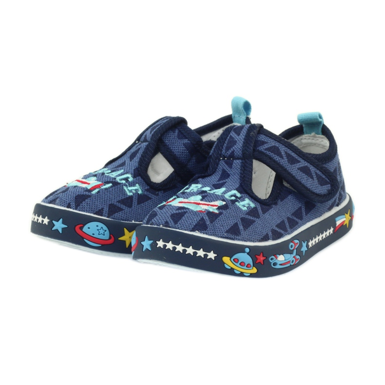 American Club Amerikanische Turnschuhe Kinderschuhe Lederinnensohle navy blau 3
