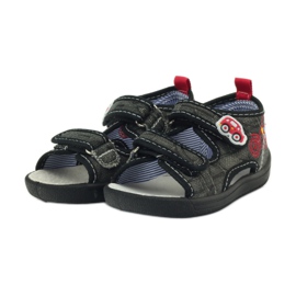 American Club Amerikanische Sandalen Kinderschuhe Lederinnensohle schwarz grau rot 3