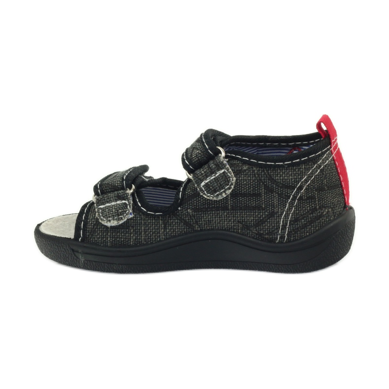 American Club Amerikanische Sandalen Kinderschuhe Lederinnensohle schwarz grau rot 2