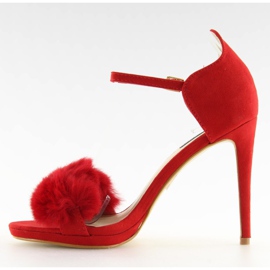 Rote Sandalen auf hohem Absatz L6120 Rot 2