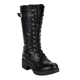 Seastar Schwarze Schnürstiefel 1