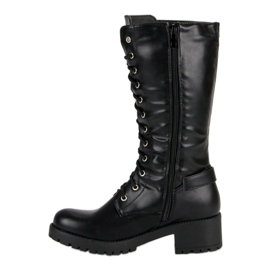 Seastar Schwarze Schnürstiefel 2